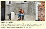 Locals enjoy life Could not help but take this picture while on a gondola ride down one of the canals.  You will definitely notice the attitude of a typical Italian person includes a love of life like no where else we have been.